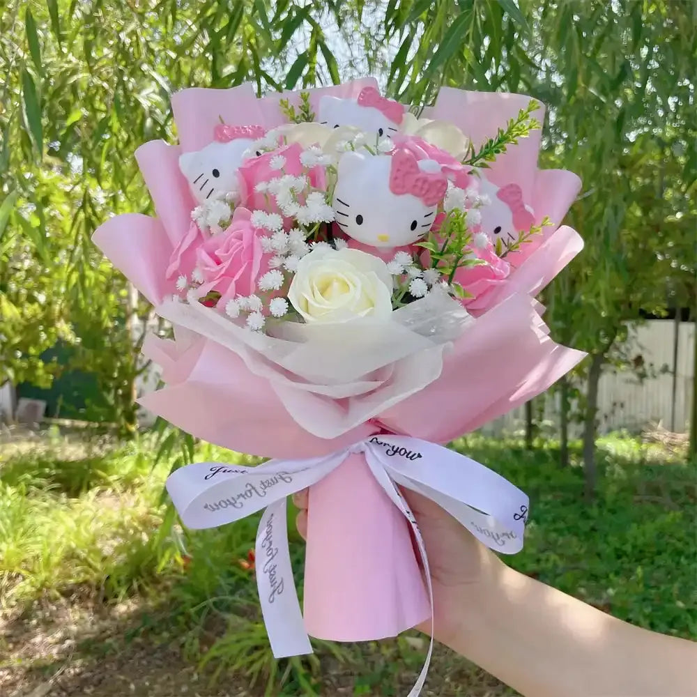 Plüschtier Sanrio Figuren Valentinstag Bouquet – Kuscheltier - Stofftier