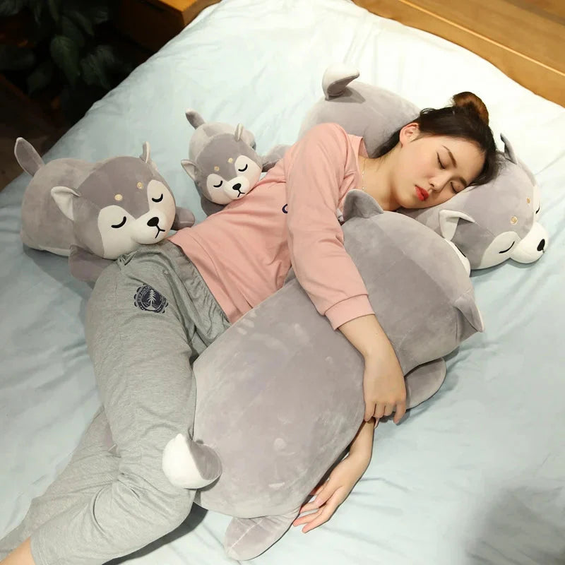 Sleeping Dog Stuffed Animal 