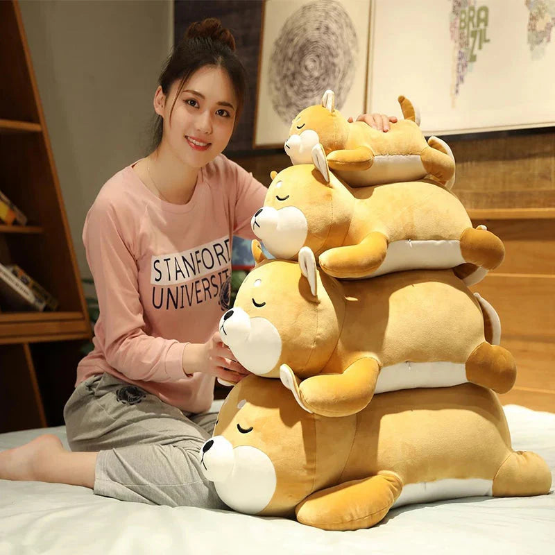 Sleeping Dog Stuffed Animal 