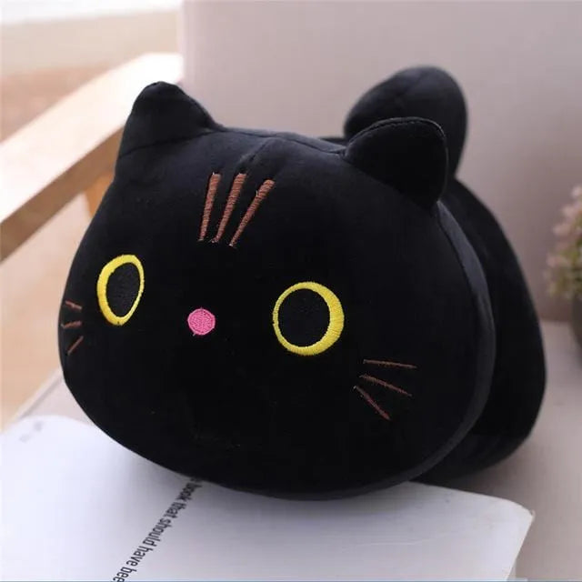 Plüschtier Schwarze Katze – Kuscheltier - Stofftier weich