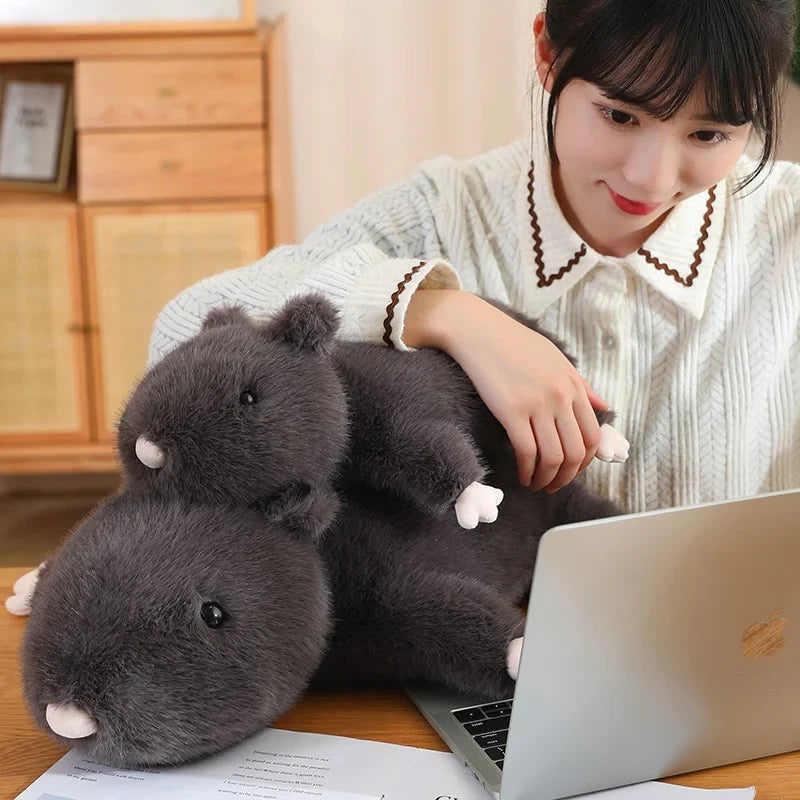 Plüschtier Schwarze Maus – Kuscheltier - Stofftier