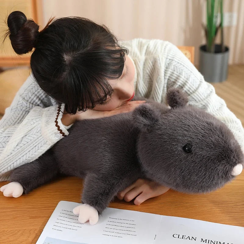 Plüschtier Schwarze Maus – Kuscheltier - Stofftier