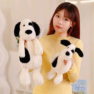 Plüschtier Schwarzer Und Weißer Hund – Kuscheltier - Stofftier
