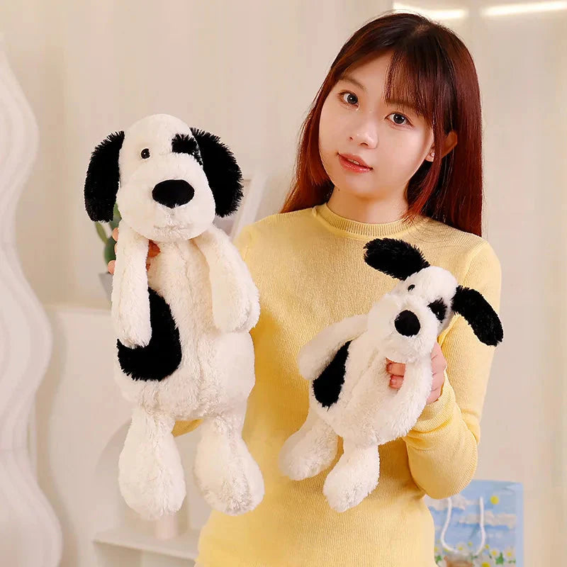 Plüschtier Schwarzer Und Weißer Hund – Kuscheltier - Stofftier
