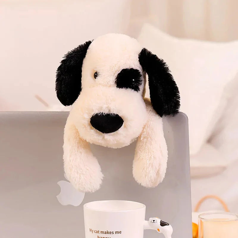 Plüschtier Schwarzer Und Weißer Hund – Kuscheltier - Stofftier