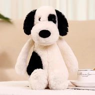 Plüschtier Schwarzer Und Weißer Hund – Kuscheltier - Stofftier