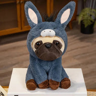 Plüschtier Verkleideter Mops – Kuscheltier - Stofftier
