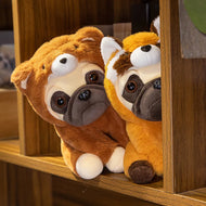 Plüschtier Verkleideter Mops – Kuscheltier - Stofftier