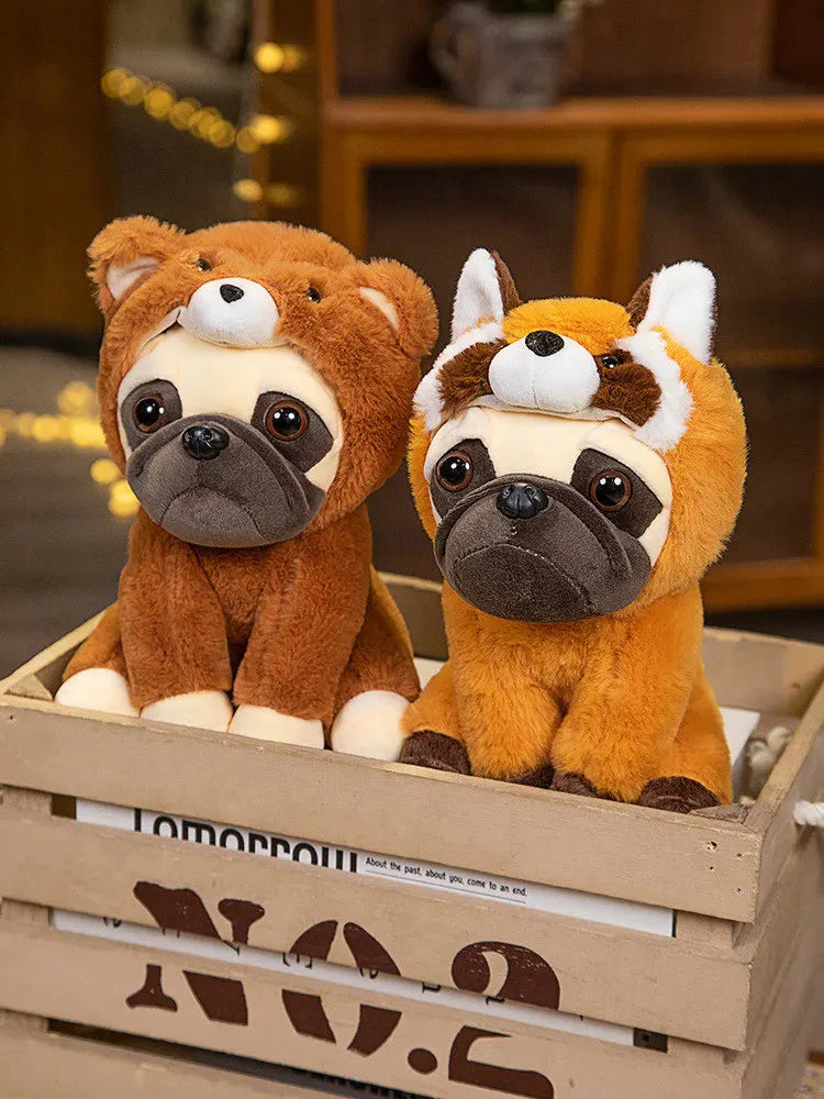 Plüschtier Verkleideter Mops – Kuscheltier - Stofftier