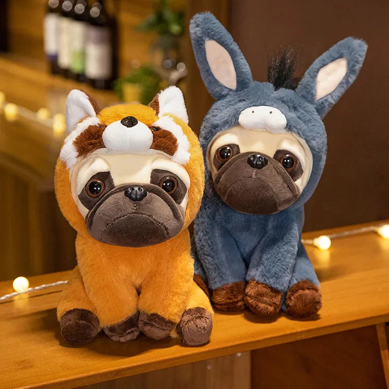 Plüschtier Verkleideter Mops – Kuscheltier - Stofftier