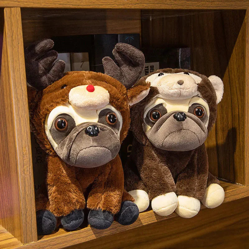 Plüschtier Verkleideter Mops – Kuscheltier - Stofftier