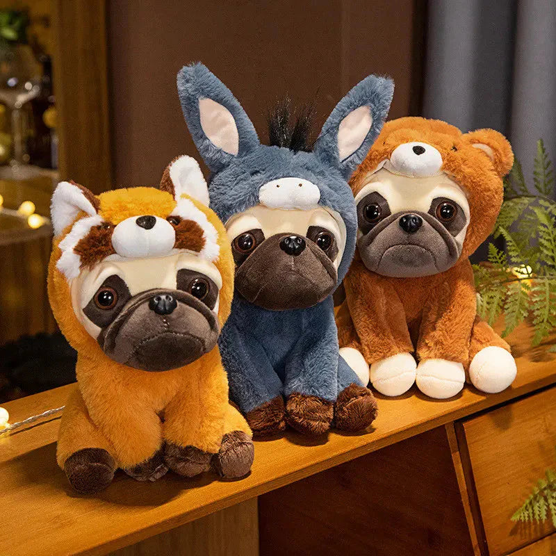 Plüschtier Verkleideter Mops – Kuscheltier - Stofftier