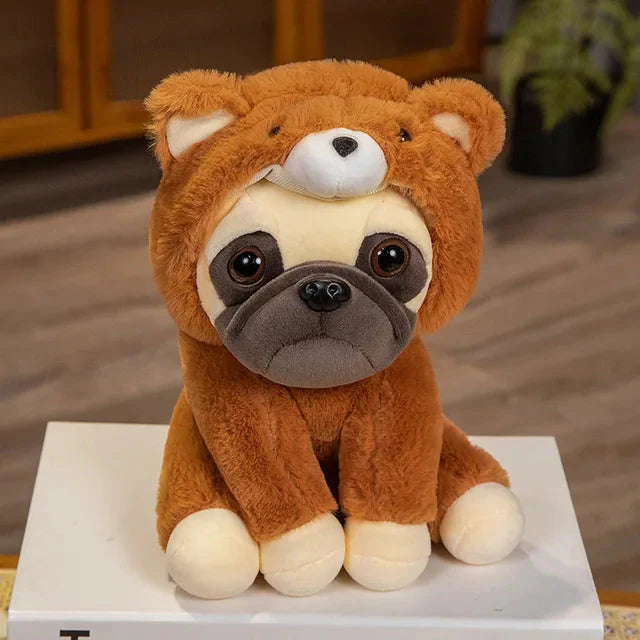 Plüschtier Verkleideter Mops – Kuscheltier - Stofftier