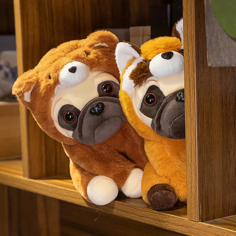 Plüschtier Verkleideter Mops – Kuscheltier - Stofftier