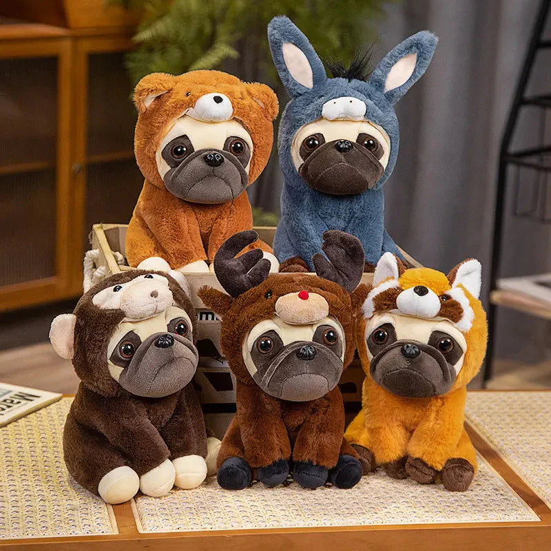 Plüschtier Verkleideter Mops – Kuscheltier - Stofftier