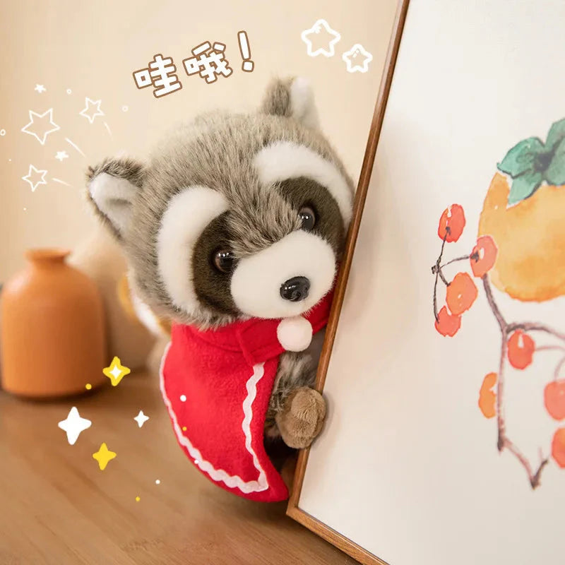 Plüschtier Vintage Waschbär – Kuscheltier - Stofftier