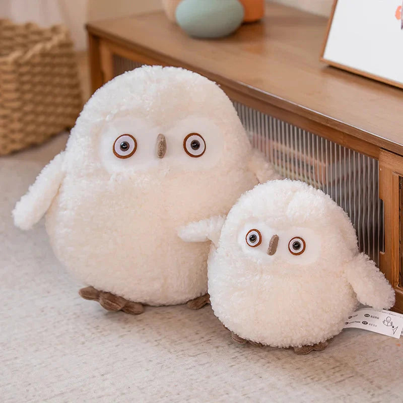 Plüschtier Weiße Eule – Kuscheltier - Stofftier weich
