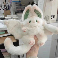 Plüschtier Weiße Fledermaus – Kuscheltier - Stofftier