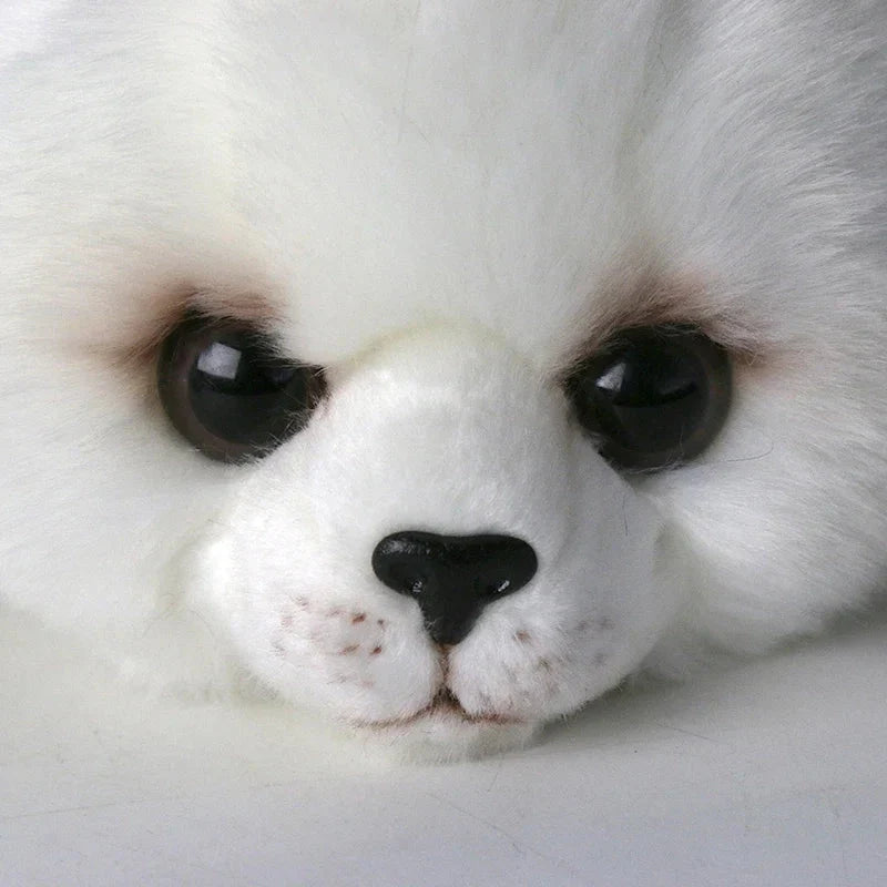 white seal stuffed animal 