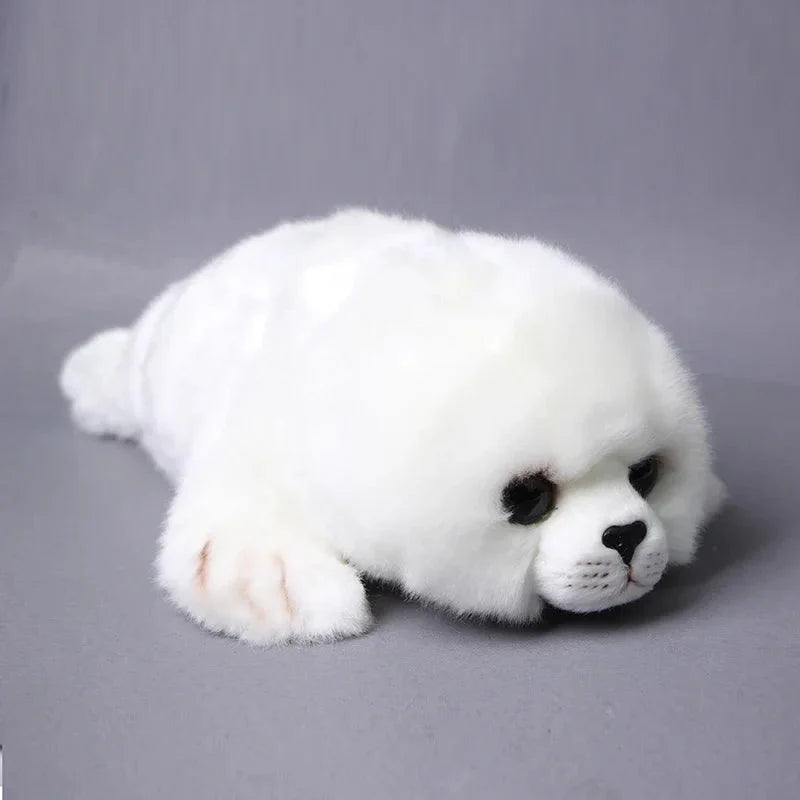 white seal stuffed animal 