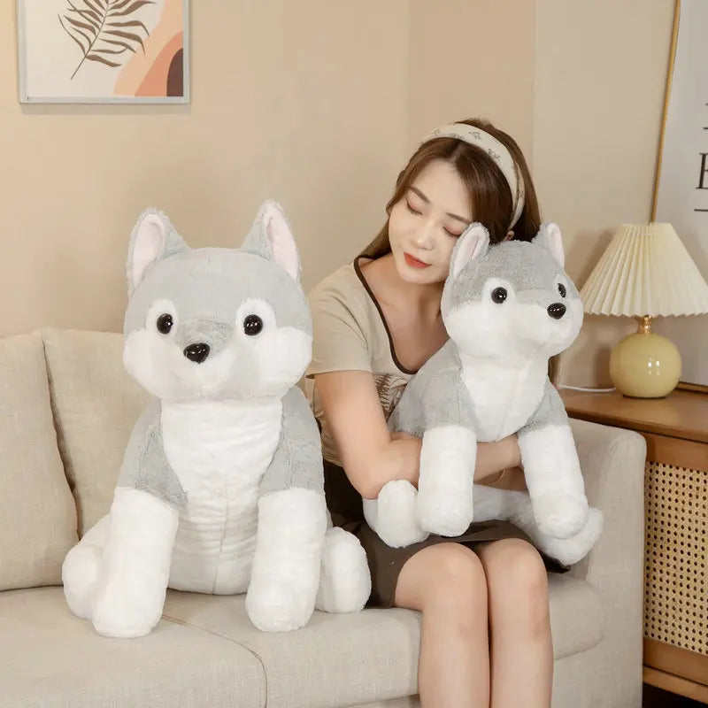 Plüschtier Weißer Wolf – Kuscheltier - Stofftier