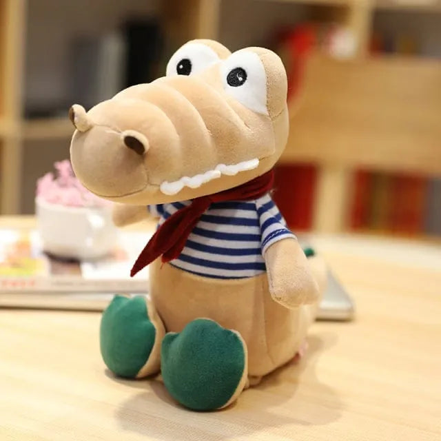 Plüschtier Weißes Alligator – Kuscheltier - Stofftier